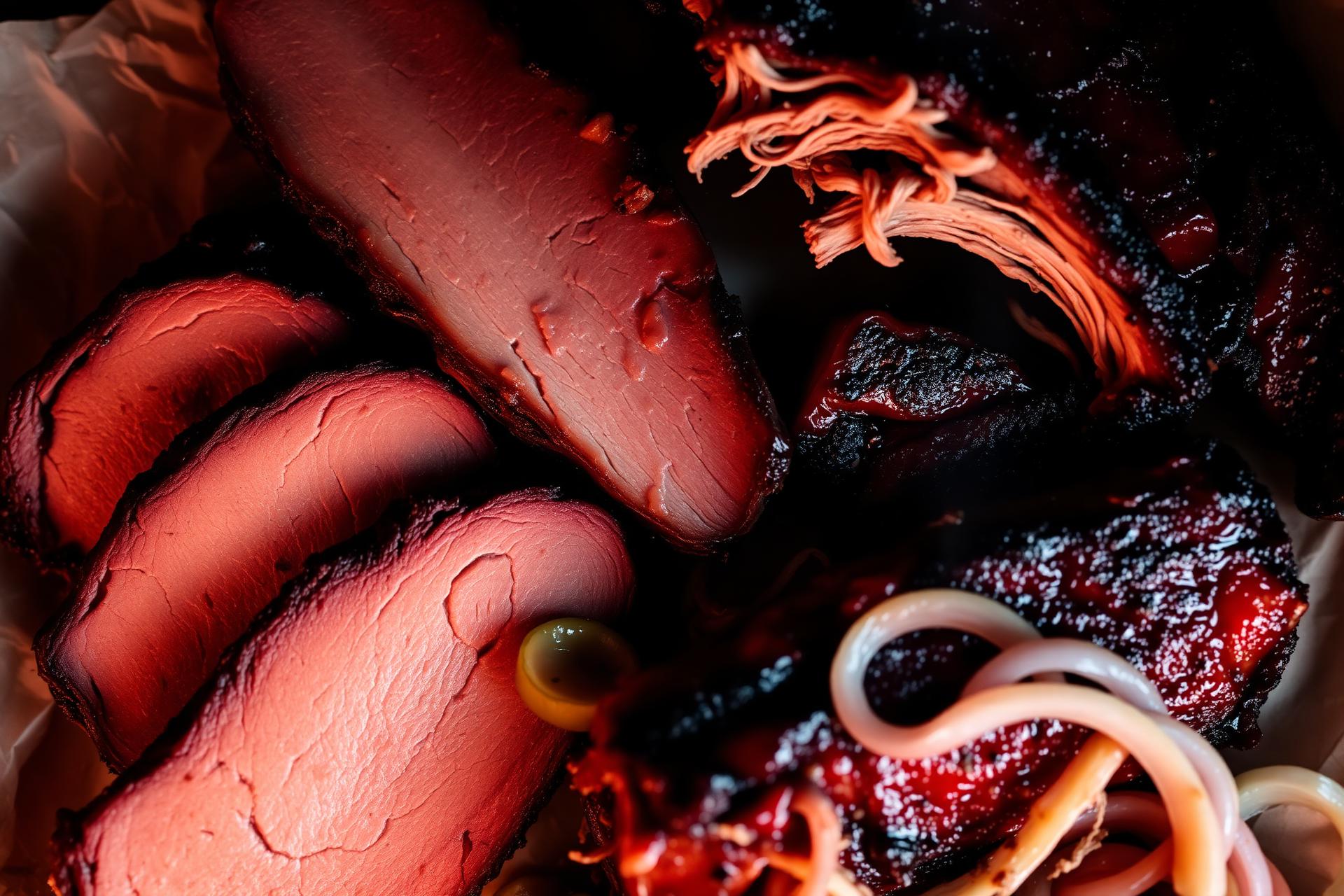 Smokey Pig hickory-smoked BBQ platter